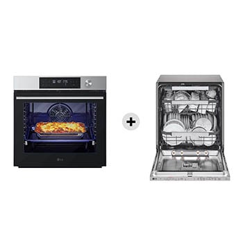 Foto frontale forno e lavastoviglie WSED7613S.DB597