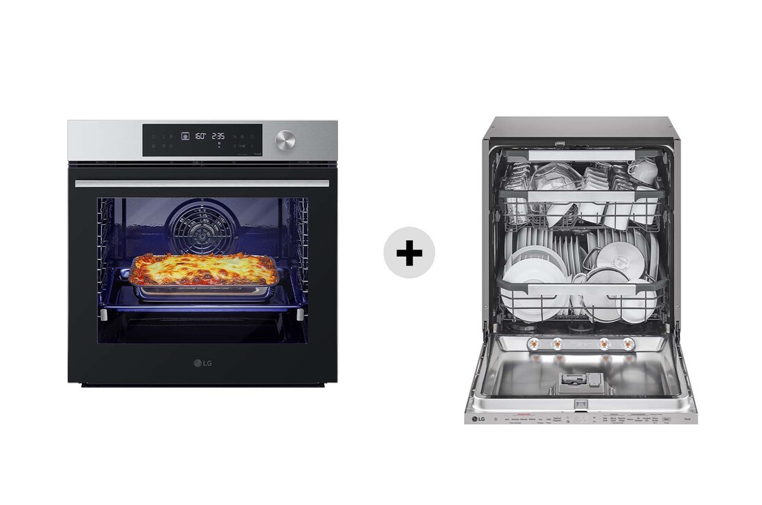 Foto frontale forno e lavastoviglie WSED7613S.DB597