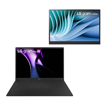 Vista frontale notebook e monitor 16Z90TPAD88.16MR70