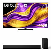 Vista frontale di Offerta Kit Esclusivo: TV 65 pollici LG OLED evo AI G5 4K + Soundbar SG10TY I 420W su 3.1 canali OLED65G56.SG10TY