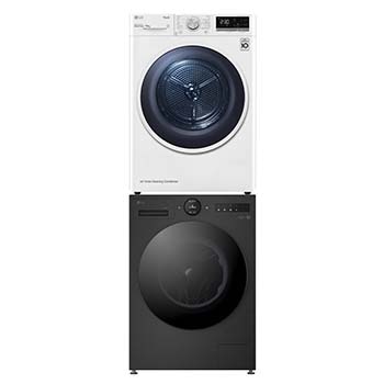 Vista frontale di Offerta Kit Esclusivo: Lavatrice 13kg Next AI DD™ | Serie X7 Classe A-40% + Asciugatrice 10kg Pompa di Calore F4X7013TBB.RH10V9