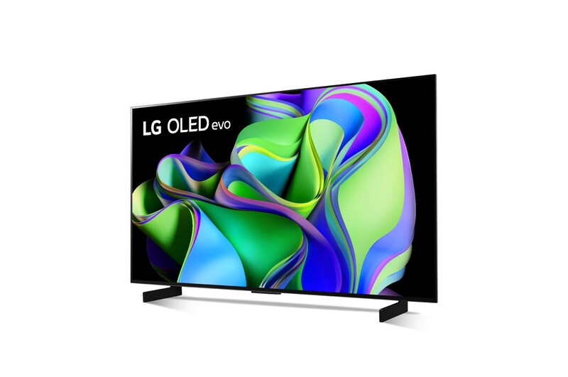 LG Offerta Bundle: TV OLED evo Serie C3 42'' 4K + TONE Free T90S Cuffie True Wireless Dolby Atmos, OLED42C35LA.T90SB