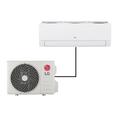 Condizionatore monosplit LG DUALCOOL Libero Smart | 12000 BTU | Wi-Fi, Comfort Air, Compressore garantito 10 anni - EZ12CSS | LG IT