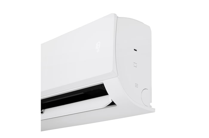Vista di dettaglio del climatizzatore monosplit LG DUALCOOL Libero Smart.