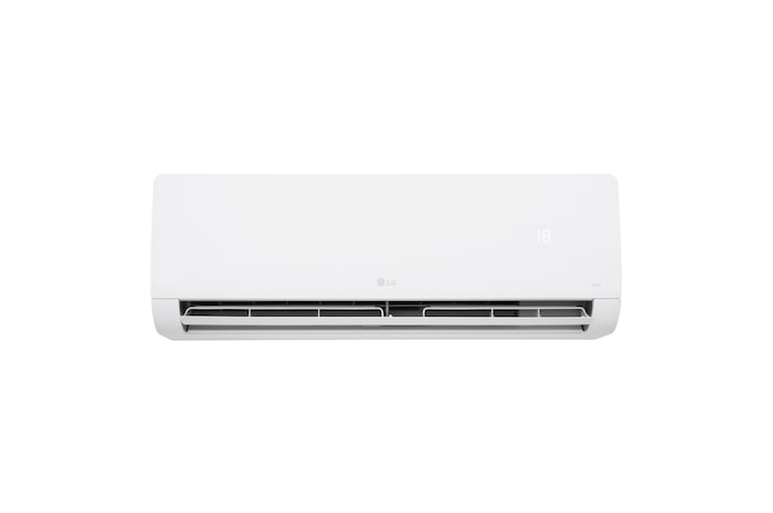 Vista frontale del condizionatore LG Libero Monosplit con aletta inferiore aperta
