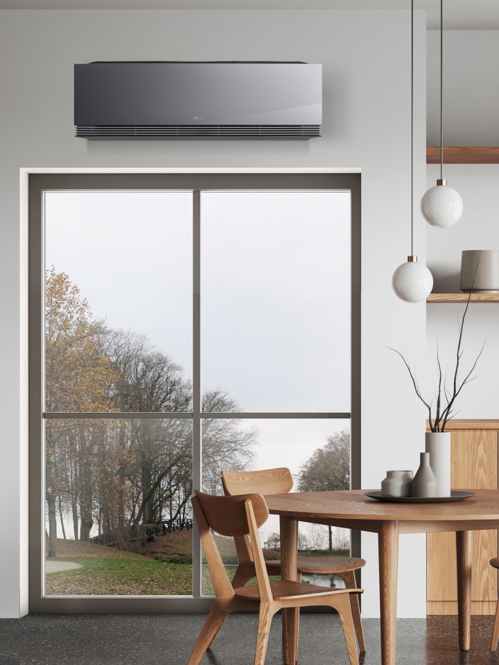 LG airconditioner met All Cleaning-functie reinigt en droogt het interieur voordat het voor langdurige opslag wordt klaargemaakt tijdens de koude seizoenen.
