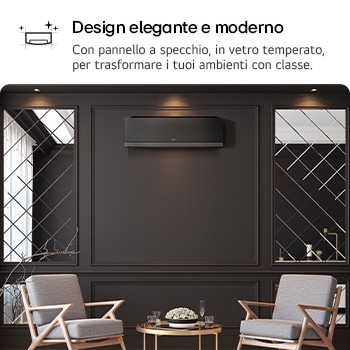 Design elegante e moderno condizionatore Monosplit AA12SP