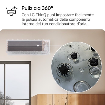 Pulizia a 360° condizionatore Monosplit AA12SP