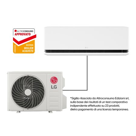Condizionatore monosplit DUALCOOL AI Deluxe | 9000 BTU | AI Air, Soft air - H09S1DA