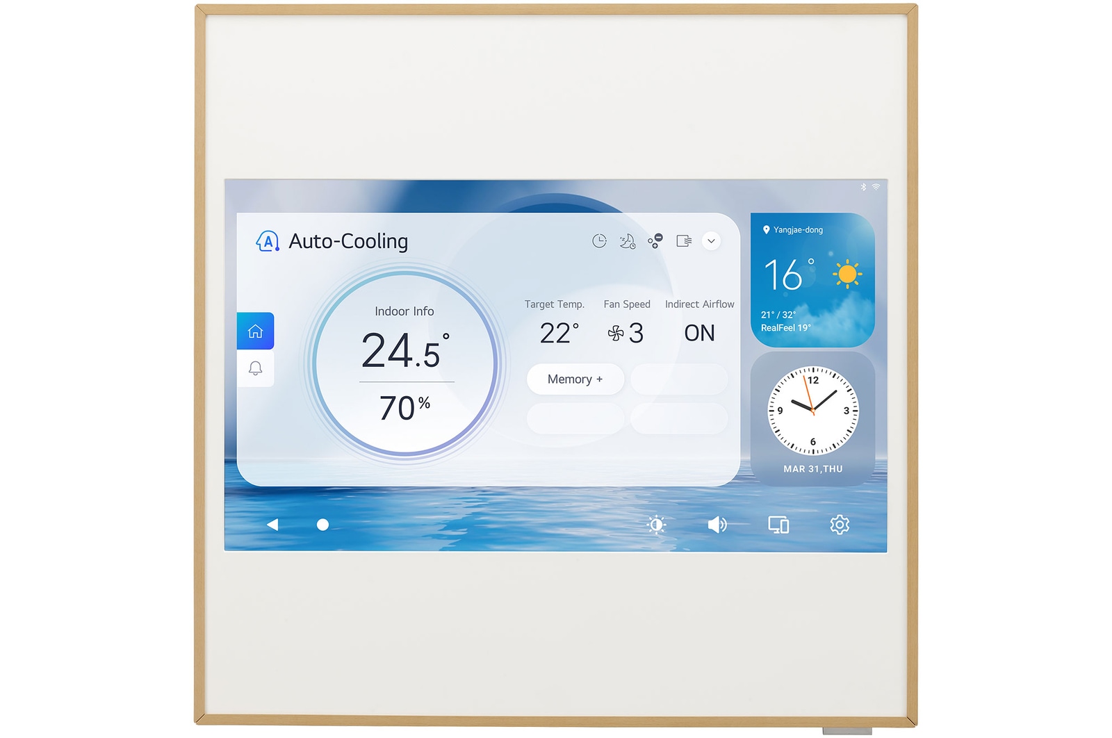 LG Condizionatore monosplit ARTCOOL Gallery LCD | 9000 BTU | Raffrescamento, Riscaldamento, Flusso aria 3D, Wi-Fi, A09GA2