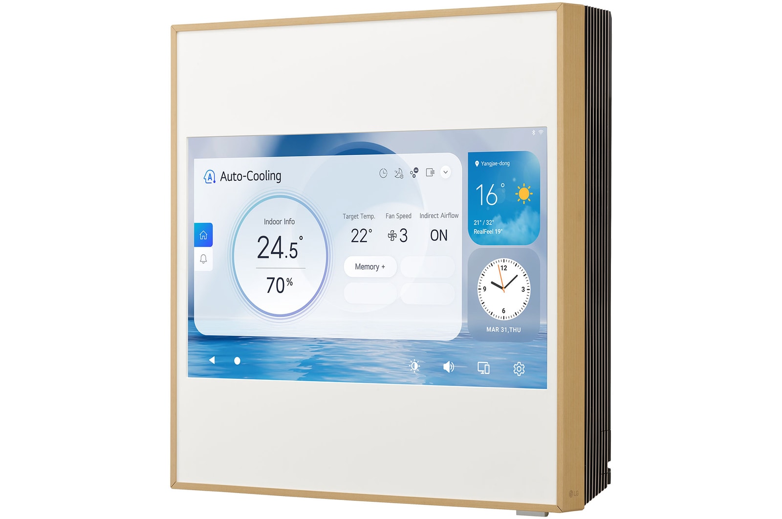 LG Condizionatore monosplit ARTCOOL Gallery LCD | 9000 BTU | Raffrescamento, Riscaldamento, Flusso aria 3D, Wi-Fi, A09GA2