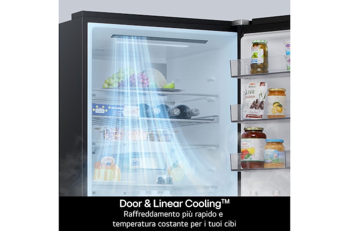 Caratterisitica Door+Linear cooling frigorifero combinato LG GBBS322BPY