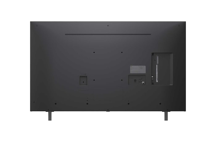 LG NanoCell NANO80 TVの左向きの側面図。