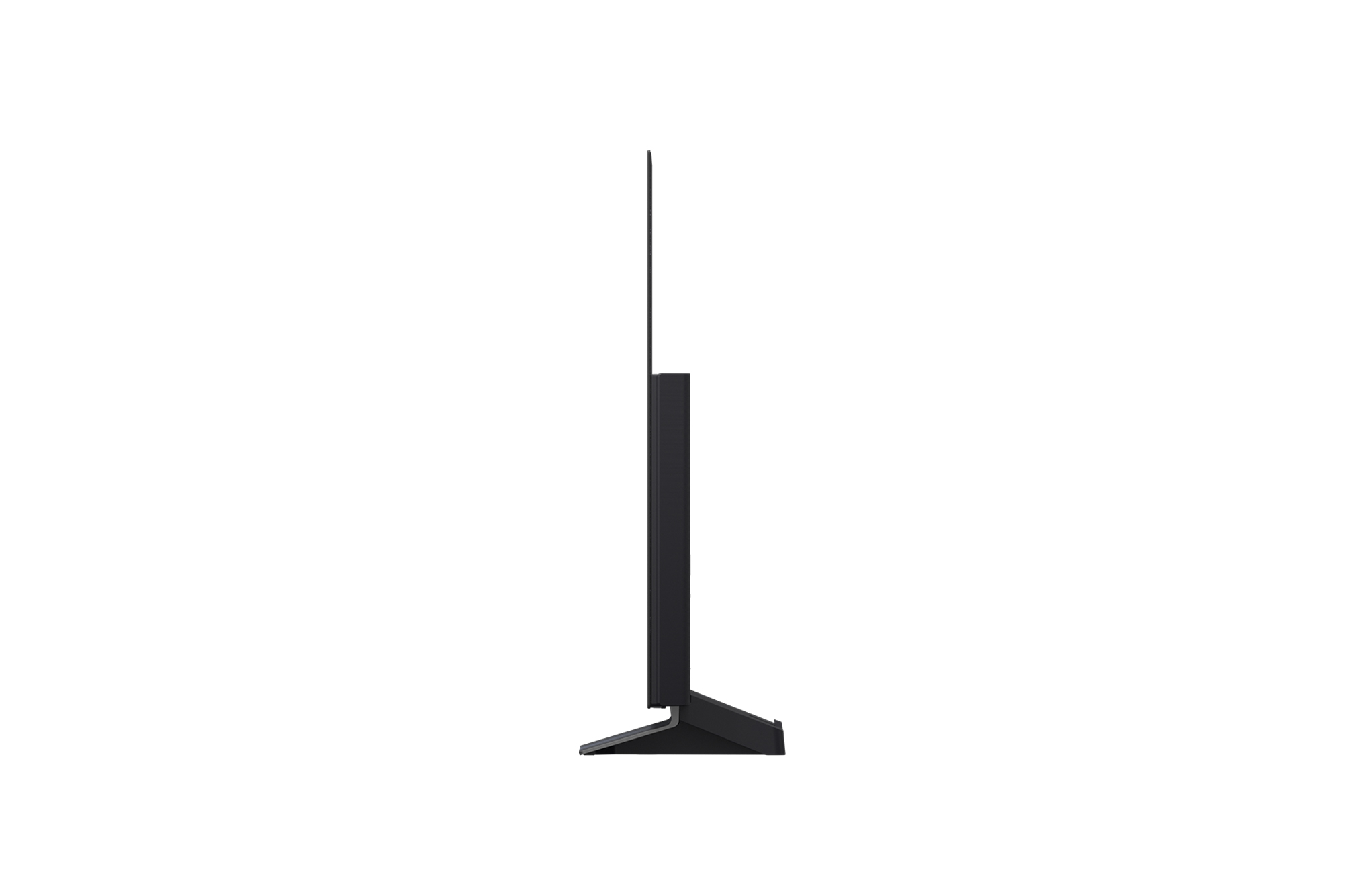 LG OLED evo AI C5 4KスマートTVの側面図。