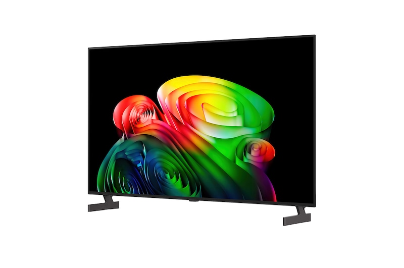 回路基板上で青く光る、LG OLED AI B6の第3世代alpha 8 AIプロセッサー4K。NPUが最大5.0倍高速化され、CPU処理速度が10%向上し、メモリ容量が20%増大したAIの処理性能を示している。