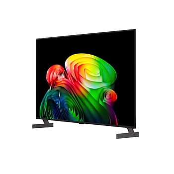 回路基板上で青く光る、LG OLED AI B6の第3世代alpha 8 AIプロセッサー4K。NPUが最大5.0倍高速化され、CPU処理速度が10%向上し、メモリ容量が20%増大したAIの処理性能を示している。