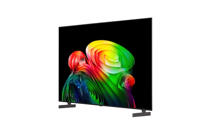 回路基板上で青く光る、LG OLED AI B6の第3世代alpha 8 AIプロセッサー4K。NPUが最大5.0倍高速化され、CPU処理速度が10%向上し、メモリ容量が20%増大したAIの処理性能を示している。