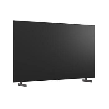超薄型デザインと極細ベゼルを備えたLG OLED AI B6が、スタイリッシュなリビング空間に壁掛けで設置されている。画面には虹色のトーンで彩られた風景と、層をなす山々の造形が映し出されている。