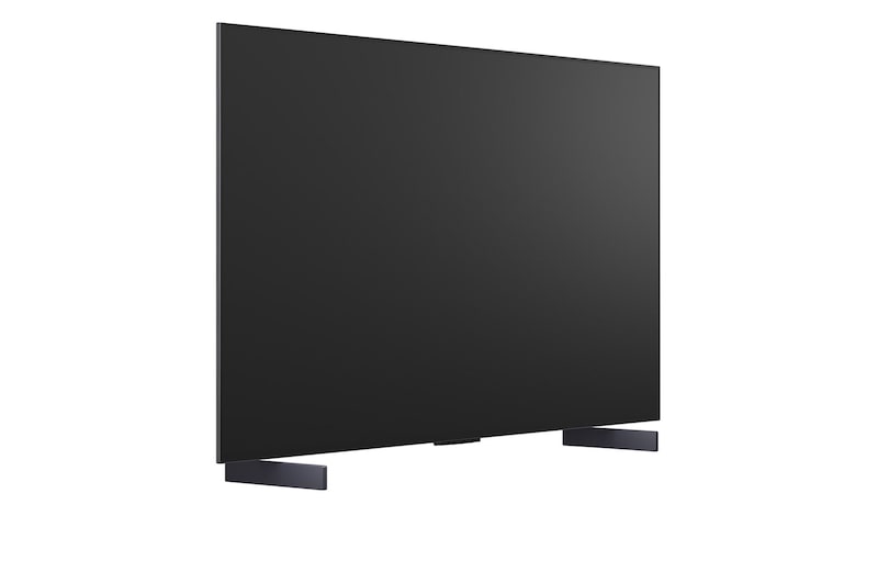 LG OLED evo AI C6 features AI Hub for personalization, with an AI icon above a remote control surrounded by labels for Multi AI Search, AI Concierge, AI Voice ID with My Page, AI Chatbot, AI Picture Wizard, and AI Sound Wizard.