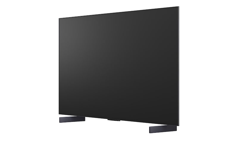 LG OLED evo AI C6 features AI Hub for personalization, with an AI icon above a remote control surrounded by labels for Multi AI Search, AI Concierge, AI Voice ID with My Page, AI Chatbot, AI Picture Wizard, and AI Sound Wizard.
