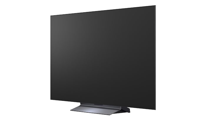 LG OLED evo AI C6 for Unbeatable Gameplay in 4K 165Hz shows a high-speed racing game with a yellow open-wheel car in motion, bold “WIN” text on screen, and NVIDIA G-SYNC and AMD FreeSync Premium logos at the top.
