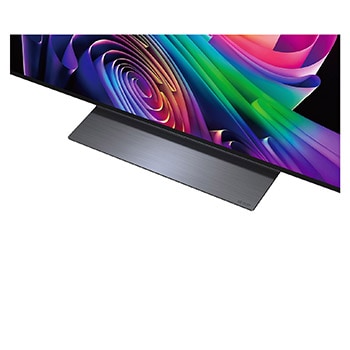 LG OLED evo C6 AI TV’s alpha 11 AI Processor 4K Gen3 glows in purple and blue light on a dark circuit board, highlighting the Dual AI Engine and delivering NPU up to x5.6 faster, CPU 50% faster, and GPU 70% stronger performance.
