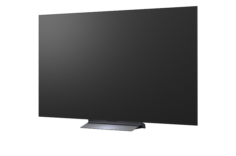 LG OLED evo AI C6 for Unbeatable Gameplay in 4K 165Hz shows a high-speed racing game with a yellow open-wheel car in motion, bold “WIN” text on screen, and NVIDIA G-SYNC and AMD FreeSync Premium logos at the top.