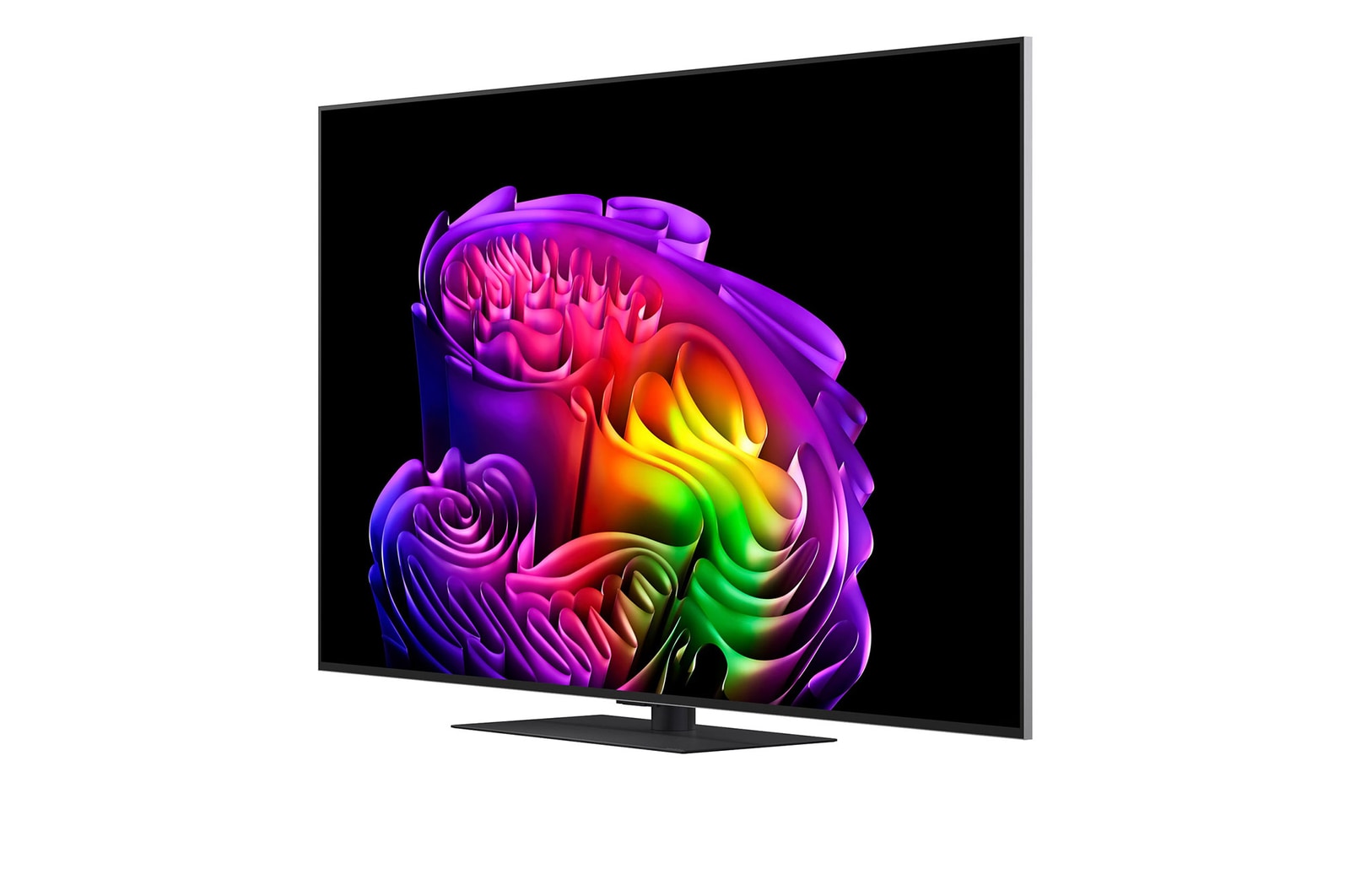 LG OLED evo AI G6 shows a split-screen planet-and-stars scene, comparing an anti-glare matte display with its Perfect Black & Perfect Color display for clearer picture quality in any light, supported by UL certification and Intertek certifications for color volume and color fidelity.