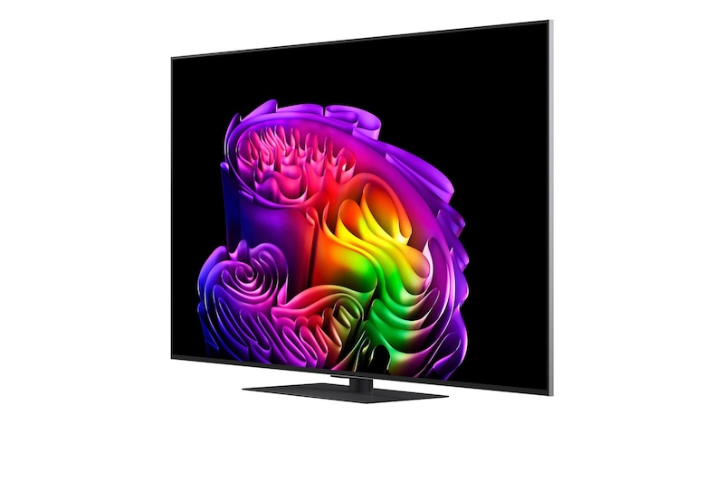 LG OLED evo AI G6 shows a split-screen planet-and-stars scene, comparing an anti-glare matte display with its Perfect Black & Perfect Color display for clearer picture quality in any light, supported by UL certification and Intertek certifications for color volume and color fidelity.