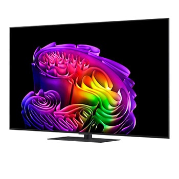 LG OLED evo G6 AI TV’s alpha 11 AI Processor 4K Gen3 glows in purple and blue light on a dark circuit board, highlighting the Dual AI Engine and delivering NPU up to x5.6 faster, CPU 50% faster, and GPU 70% stronger performance.