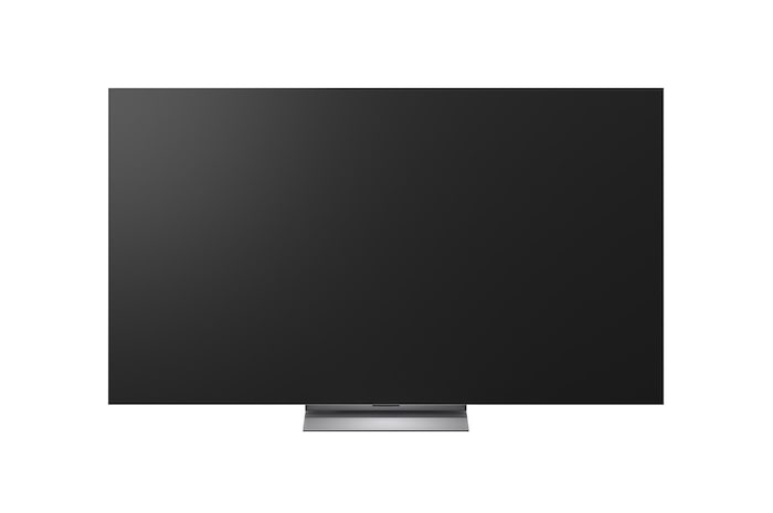 LG OLED evo AI G6, shown from the side, highlights its Flush Fit Gallery Design with a zero-gap wall-mounted installation, displaying a night scene of a lit bridge with reflections on water.