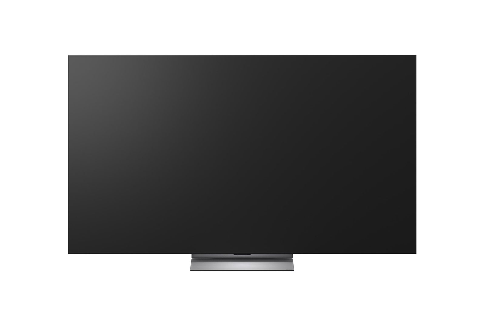 LG OLED evo AI G6, shown from the side, highlights its Flush Fit Gallery Design with a zero-gap wall-mounted installation, displaying a night scene of a lit bridge with reflections on water.