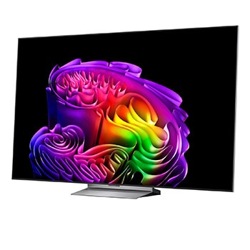 LG OLED evo G6 AI TV’s alpha 11 AI Processor 4K Gen3 glows in purple and blue light on a dark circuit board, highlighting the Dual AI Engine and delivering NPU up to x5.6 faster, CPU 50% faster, and GPU 70% stronger performance.