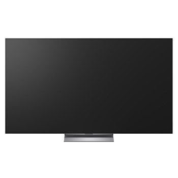 LG OLED evo AI G6, shown from the side, highlights its Flush Fit Gallery Design with a zero-gap wall-mounted installation, displaying a night scene of a lit bridge with reflections on water.