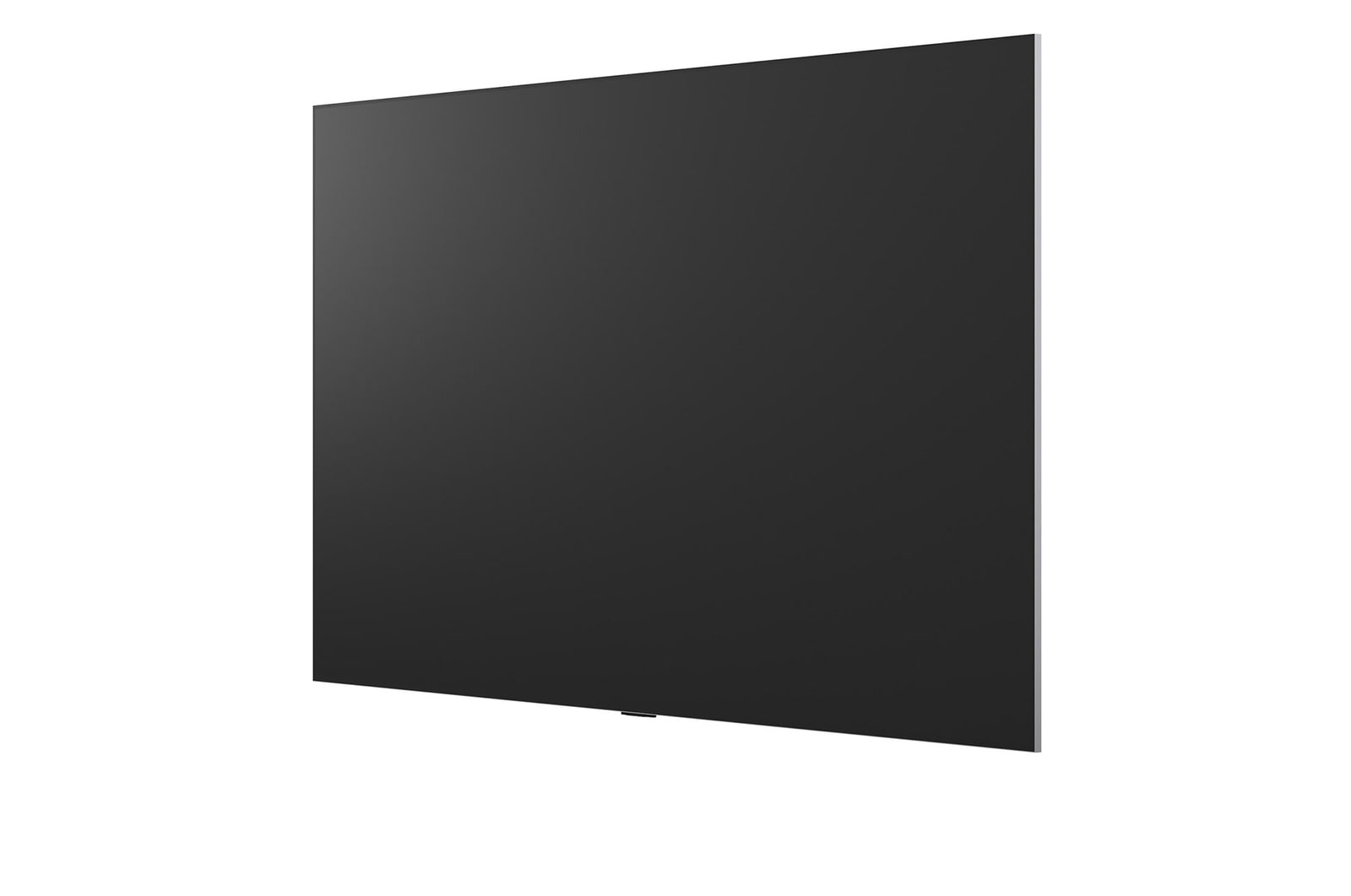 LG OLED evo AI G6 displays a vivid ocean sunset scene, with a soundbar and speaker positioned below the screen, enhancing a calm and atmospheric living space.