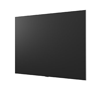 LG OLED evo AI G6 displays a vivid ocean sunset scene, with a soundbar and speaker positioned below the screen, enhancing a calm and atmospheric living space.