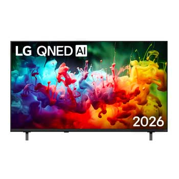 Front view of 55V型 4K Smart液晶テレビ LG QNED70 55QNED70BJA