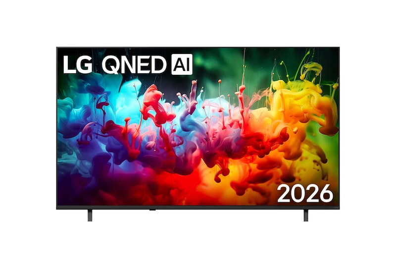 Front view of 75V型 4K Smart液晶テレビ LG QNED70 75QNED70BJA