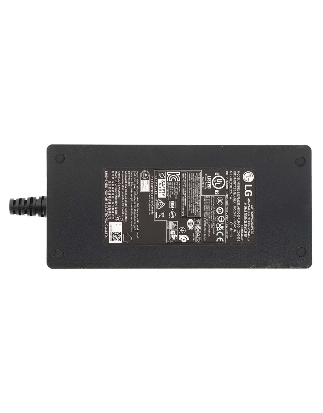 LG モニター用電源アダプター（20V / 18A）-EAY30146201 | LG Japan