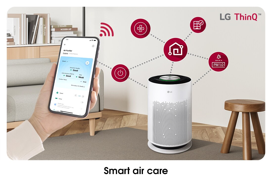 PuriCare Pet Hit 空気清浄機 AS607HWT1 | LG Japan