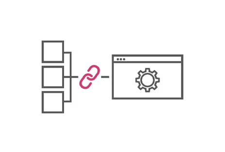 LG SuperSign CMS supports customized design templates tailored to various spaces, and the image illustrates these templates with simple icons.