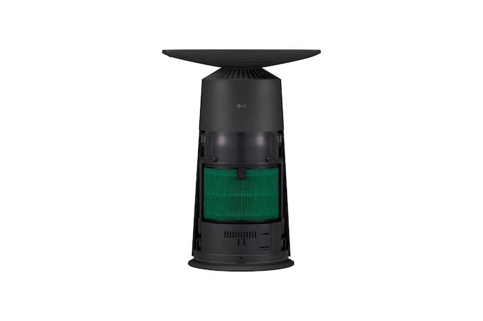 LG ラウンド型 ：マルチ機能空気清浄機 PuriCare AeroFurniture ブラック, AS207PKU0