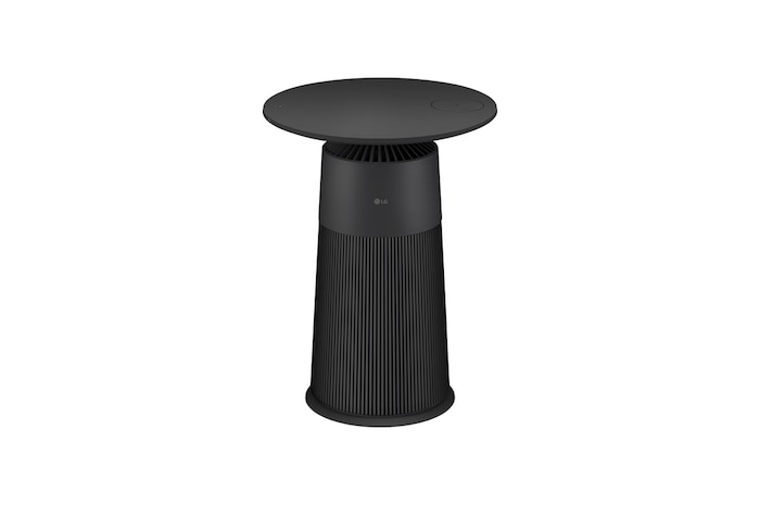 LG ラウンド型 ：マルチ機能空気清浄機 PuriCare AeroFurniture ブラック, AS207PKU0