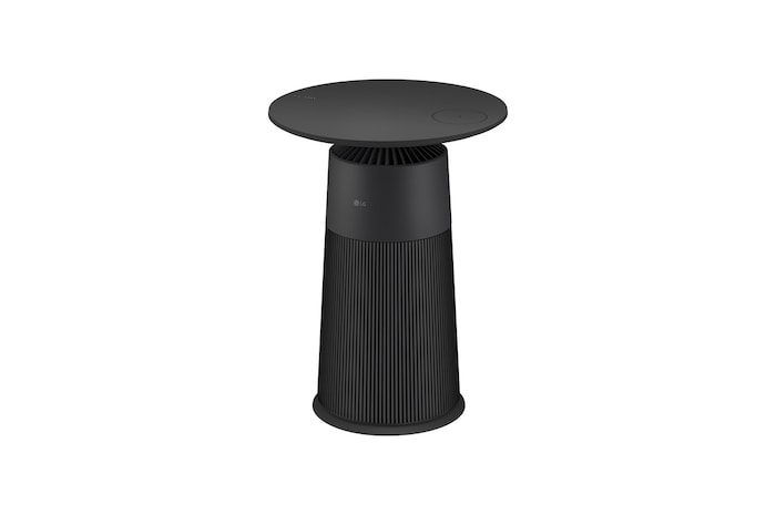 LG ラウンド型 ：マルチ機能空気清浄機 PuriCare AeroFurniture ブラック, AS207PKU0