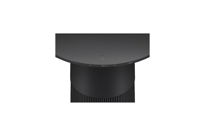 LG ラウンド型 ：マルチ機能空気清浄機 PuriCare AeroFurniture ブラック, AS207PKU0