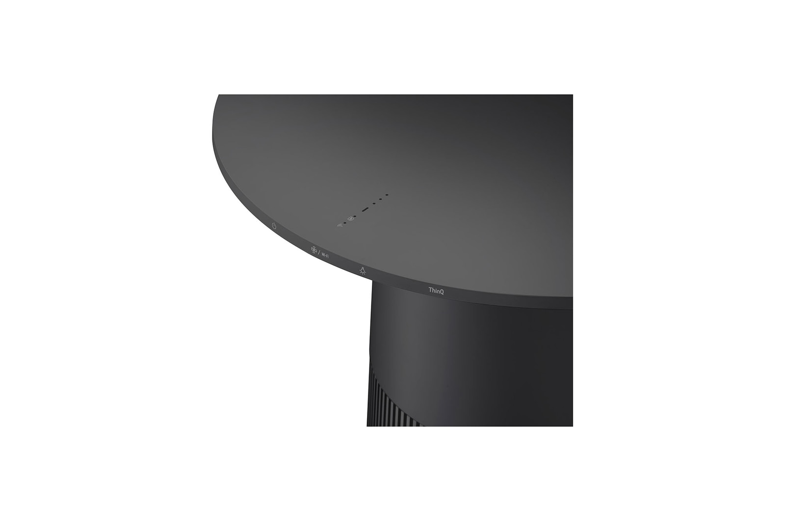 LG ラウンド型 ：マルチ機能空気清浄機 PuriCare AeroFurniture ブラック, AS207PKU0