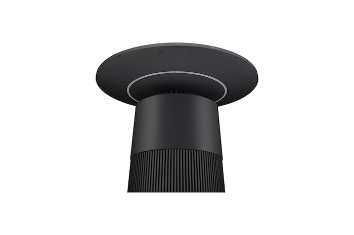 LG ラウンド型 ：マルチ機能空気清浄機 PuriCare AeroFurniture ブラック, AS207PKU0