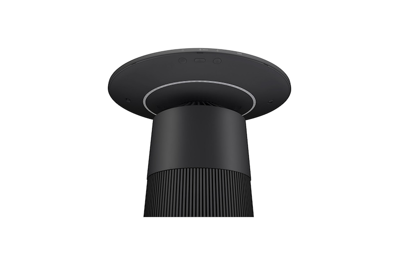 LG ラウンド型 ：マルチ機能空気清浄機 PuriCare AeroFurniture ブラック, AS207PKU0
