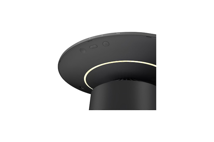 LG ラウンド型 ：マルチ機能空気清浄機 PuriCare AeroFurniture ブラック, AS207PKU0