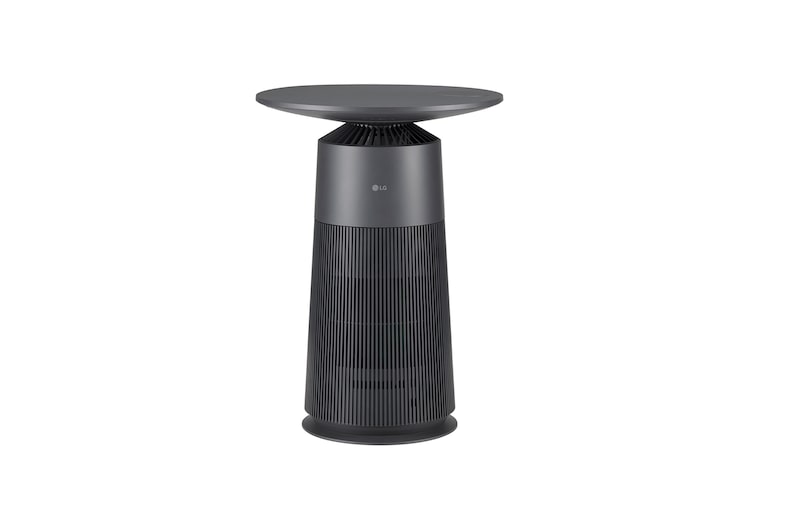 LG ラウンド型 ：マルチ機能空気清浄機 PuriCare AeroFurniture ブラック, AS207PKU0